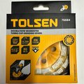 Tolsen 4-1/2  Double Row Segmented Turbo Cup Grinding Wheel 76684